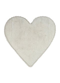 اشتري Amor Heart Bath Mat, Grey - 80x80 cms في الامارات