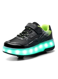 Buy Roller Shoes USB Charge Girls Boys Sneakers with Wheels LED Roller Skates Shoes in Saudi Arabia