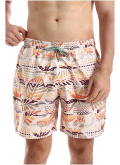 اشتري Side Pockets Self Patterned Board Shorts في مصر