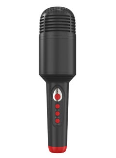 Buy Wireless Bluetooth Karaoke Microphone with Speaker Black in Saudi Arabia