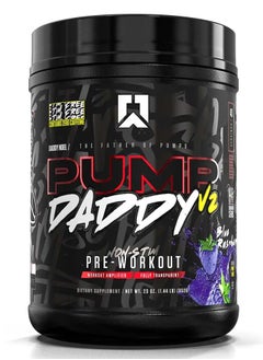 Buy Pump Daddy V2 Non Stim Pre Workout, Blue Raspberry, 40 Servings in UAE