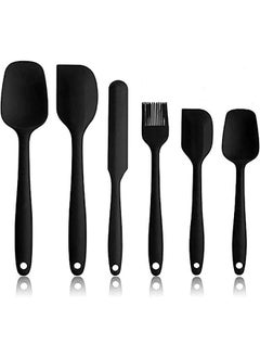 Buy SKY-TOUCH Silicone Spatula Set - 6 Piece Non-Stick Rubber Spatula Set, Heat-Resistant Spatula Kitchen Utensils Set for Cooking, Baking and Mixing in UAE