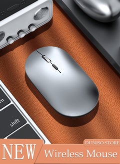 اشتري Wireless Mouse, Slim Mouse Silent Mice Noiseless for Laptop with 2.4G USB Adapter Ultrafast Scrolling Portable Mouse Compatible with PC HP Lenovo ASUS Dell Smart TV في الامارات