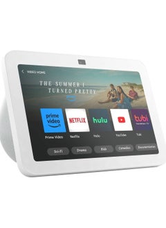 اشتري Echo Show 8 (3rd Gen), Table Top 8"" HD Smart Touch Display with Spatial Audio, 13 MP Camera, BT/Wi-Fi, 2x2"" Drivers with Passive Bass, Builtin Smart Home Hub & Alexa, Glacier. White في الامارات