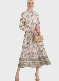 Buy Tiered Floral Printed Dress in Saudi Arabia