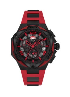 Buy Men’s Motore Red Silicon Water Resistant 10 ATM Watch DTWGO0000307 - 56mm in UAE