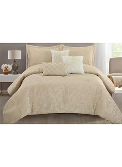 اشتري Izolda 6-Piece Comforter Set 240X260Cm Beige في الامارات