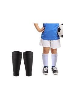 Buy Soccer Shin Guard Socks, Breathable Soccer Shin Guard Sleeves with Pocket for Football Shin Pads, Shin Pads Holder, Protective Soccer Equipment for Boys Girls, for Kicking Ball(1 Pairs)(Black) in UAE