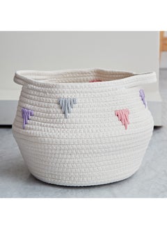 Buy Lauren Cotton Rope Basket 29 x 20 x 29 cm in Saudi Arabia