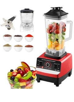 Buy Blender 4500W Heavy Duty Commercial Grade Blender 6 Blades Mixer Juicer for Fruit Food Processor Grinder Mill, Chopper Mill, and Ice Smoothies in UAE