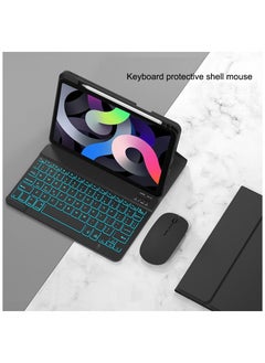 Buy Suitable For 2020 iPad Air4 With Keyboard Protective Cover 10.9 Inch 2021 Pro11 Tablet Case With Mouse in UAE