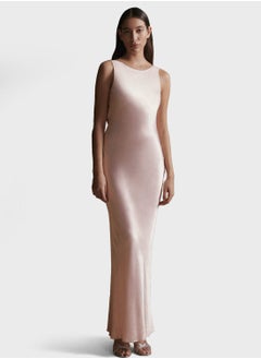 اشتري Open Back Satin  Dress في الامارات