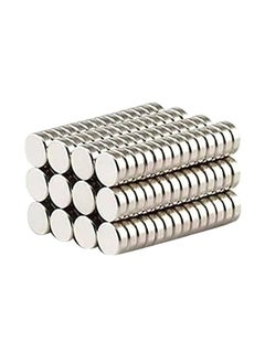 Buy 50-Piece Super Strong Neodymium Magnet Round Disc Fridge Magnets Craft 0.6x0.2cm in Saudi Arabia