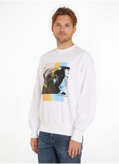 Buy Graphic Print Crew Neck Sweatshirt in Saudi Arabia