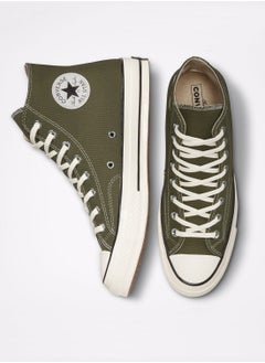 Buy 1970s Chuck Classic High Top All Star Sneaker Olive Green in Saudi Arabia