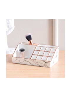 Buy Marble Cosmetic Organiser 21.7 x 8 x 11.8 cm in UAE