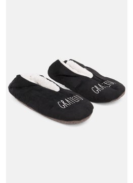 اشتري Women Embroidered Slip On Homewear Slippers, Black في الامارات