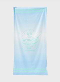 Buy Kids Beach Towel The Sea Kids Blue-Lime in UAE