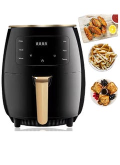 Buy Multifunctional Digital Electric Hot Air Fryer LCD Touch Screen Nonstick Basket 6L 2400W Black in UAE