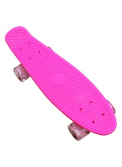 Buy Skateboard For Children With LED Wheels, Pink in Saudi Arabia