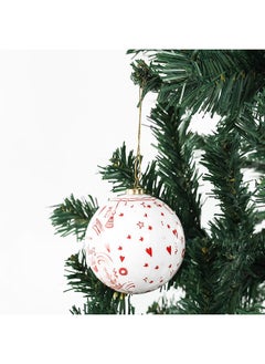 Buy Xmas Ball, Multicolour - 8 cm in UAE