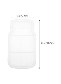 Buy Epoxy Resin Silicone Mold Mason Jar Shape Candle Holder Tray Resin Mold Jewelry Dish Plate Casting Mold for Uv Resin Epoxy DIY Project Home Decoration in UAE