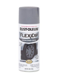 Buy Rustoleum Flexidip Remove Rubber Coating Dark Grey 11Oz in UAE