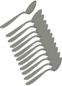 Buy Stainless Steel Tea Spoons (Silver)- Set of 12 Pieces in Egypt