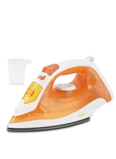 Buy Steam Iron Ceramic Floor/Steam-Dry-Spray Function/Self-Cleaning/170ML-1400W (Orange) KD1037 in Egypt