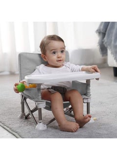 Buy Baby Floor Seat Baby Seat with Tray Foldable Baby Seat(grey) in Saudi Arabia