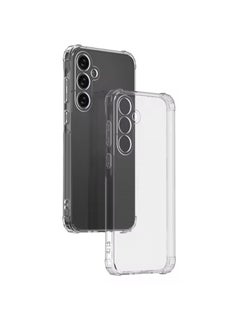 Buy Ten Tech Transparent cover with anti-shock corners made of heat-resistant polyurethane for Samsung Galaxy A55 5G – Transparent in Egypt