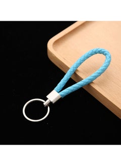 Buy Leather Car Keychain, Braided Leather Keychain, Anti-loss Keychain Car Keyring Pendant Car Keys Ring in UAE