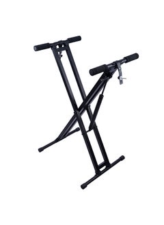 Buy Electric Piano Keyboard Stand Hydraulic X-Frame Gas Spring X Keyboard Stand for Electronic Keyboards Digital Pianos Synthesizers Adjustable X-Shaped Double-Braced Design Hydraulic X Stand in UAE