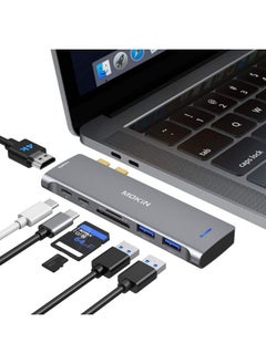 اشتري Usb C Adapter For Macbook Pro 2022 2021 2020 Macbook Pro Usb Adapter 7 In 2 Macbook Pro Accessories For Macbook Pro Air M1M2 Mac Dongle With 4K Hdmi 2 Usb 3.0 Tf Sd Usb C 100W And Thunderbolt 3 في الامارات