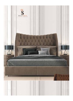 اشتري American Qualited Bed With Modeern Head Board King Size 200x200 cm في الامارات