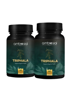 Buy Triphala Capsules Organic Supplement Improve Digestion Constipation Acidity Ibs And Gastric Issues Vitamin C And Antioxidants Pack Of 2  120 Veg Capsules in UAE