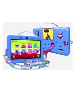 Buy Oteeto Tab 5 Travel Mate Kids 7 Inch Display Tablet With 4GB RAM 128 GB ROM and 3000 mAh Battery Blue in Saudi Arabia