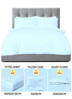 Buy 6 Pieces Queen Size Bed Sheet Set With Duvet Cover Bedding Set in UAE