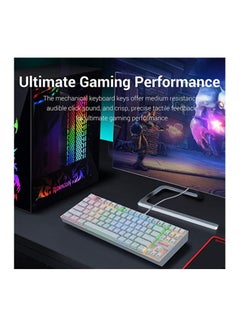 Buy Redragon K512 SHIVA RGB Membrane Gaming Keyboard - White in UAE