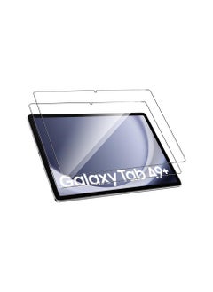 Buy Tempered Glass for Samsung Galaxy Tab A9 Plus 2023 Screen Protectors [No Bubbles] [9H Hardness] [Scratch Resistant] Protector Film Tempered Glass Film For Samsung Galaxy Tab A9+ Transparent (2 Pack) in UAE