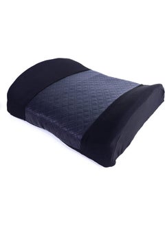 Buy Comfy back support ergonomic memory foam Pillow - Adjustable strap for office chair and car seat - Posture Improvement - Size 35x34x10cm - Black*Grey in Egypt