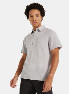 Buy Basic Collared Regular Shirt in Saudi Arabia