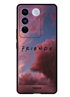 Buy Protective Case Anti Scratch Shock Proof Bumper Cover For Vivo V27 Pro Friends in Saudi Arabia