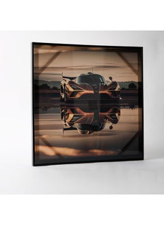 اشتري Ersel Car Reflection Framed Canvas with High Gloss Surface 60 x 60 x 2.8 cm في السعودية