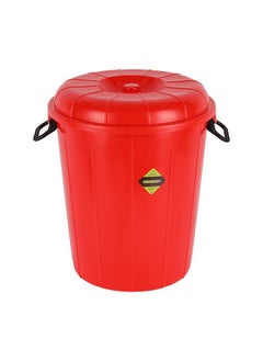 اشتري Plastic Drum with Lid, Laundry Hamper with Handles, RF10720 | 30L Washing Bin, Dirty Clothes Storage, Bathroom, Bedroom, Closet, Laundry Basket في الامارات