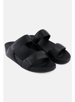 Buy Women Slip On Sandals, Black in Saudi Arabia