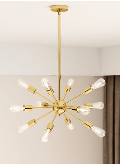 Buy 12 - Light Sputnik Sphere Chandelier with gold finish in Saudi Arabia