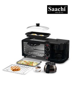 Buy Saachi 3 in 1 Breakfast Machine NL-BS-2951-BK in Saudi Arabia