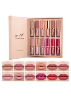 Buy 12-Piece Up To 24H Matte & Intense Lipstick Multicolour in Saudi Arabia