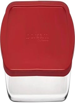 Buy Borcam Roasters Rectangular Oven Dish with Red Cover - 2L in Egypt